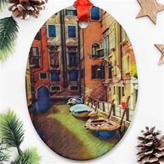 Venice Canals Art   Ornament (oval) by ConteMonfrey