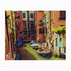 Venice Canals Art   Small Glasses Cloth by ConteMonfrey