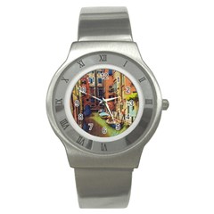 Venice Canals Art   Stainless Steel Watch by ConteMonfrey