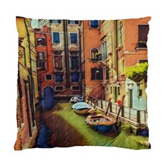 Venice Canals Art   Standard Cushion Case (one Side) by ConteMonfrey