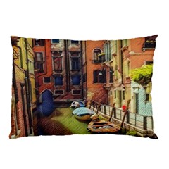 Venice Canals Art   Pillow Case by ConteMonfrey