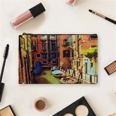 Venice Canals Art   Cosmetic Bag (medium) by ConteMonfrey