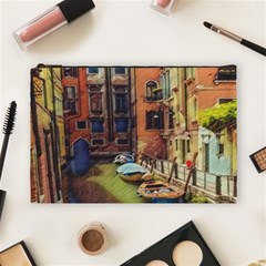 Venice Canals Art   Cosmetic Bag (large) by ConteMonfrey