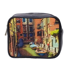 Venice Canals Art   Mini Toiletries Bag (two Sides) by ConteMonfrey