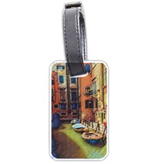 Venice Canals Art   Luggage Tag (one Side) by ConteMonfrey