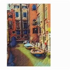 Venice Canals Art   Small Garden Flag (two Sides) by ConteMonfrey