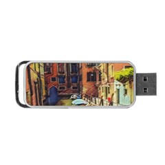 Venice Canals Art   Portable Usb Flash (two Sides) by ConteMonfrey