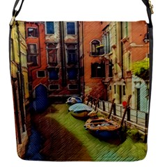 Venice Canals Art   Flap Closure Messenger Bag (s) by ConteMonfrey