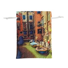 Venice Canals Art   Lightweight Drawstring Pouch (s) by ConteMonfrey