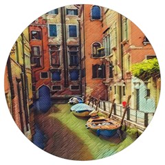 Venice Canals Art   Round Trivet by ConteMonfrey