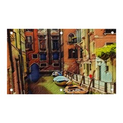 Venice Canals Art   Banner And Sign 5  X 3  by ConteMonfrey