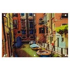 Venice Canals Art   Banner And Sign 6  X 4  by ConteMonfrey