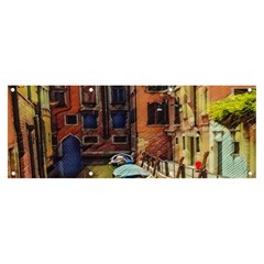 Venice Canals Art   Banner And Sign 8  X 3  by ConteMonfrey