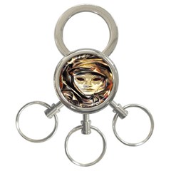 Artistic Venetian Mask 3-ring Key Chain by ConteMonfrey