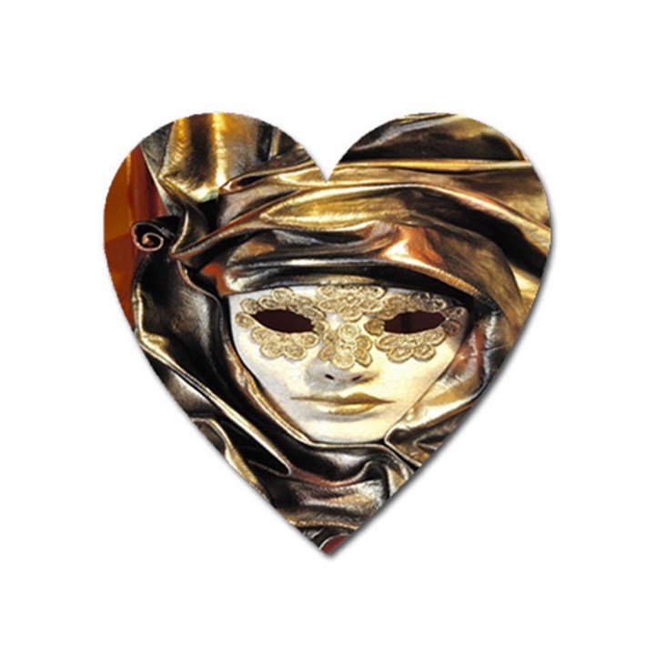 Artistic Venetian Mask Heart Magnet