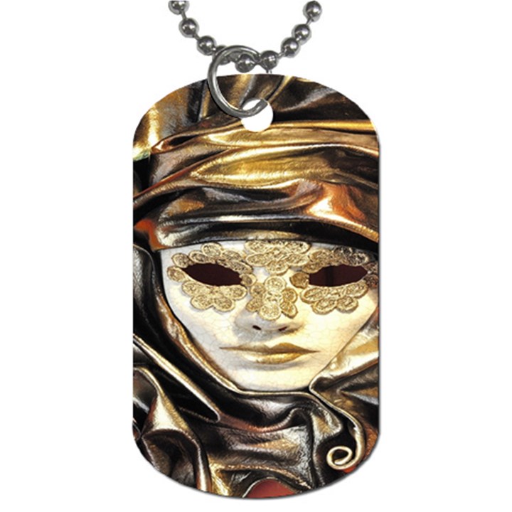 Artistic Venetian Mask Dog Tag (One Side)