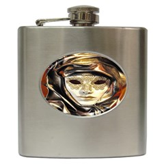 Artistic Venetian Mask Hip Flask (6 Oz) by ConteMonfrey