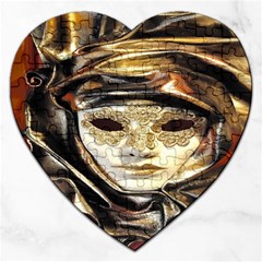 Artistic Venetian Mask Jigsaw Puzzle (heart) by ConteMonfrey