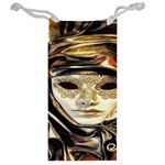 Artistic Venetian Mask Jewelry Bag Back