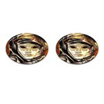 Artistic Venetian Mask Cufflinks (Oval) Front(Pair)