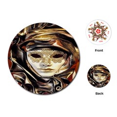 Artistic Venetian Mask Playing Cards Single Design (round) by ConteMonfrey