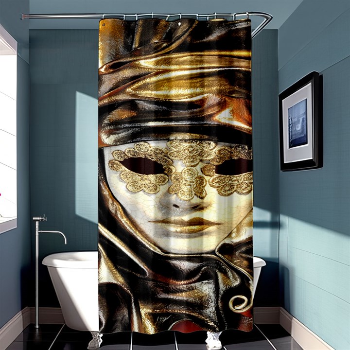 Artistic Venetian Mask Shower Curtain 36  x 72  (Stall) 