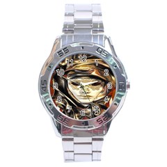 Artistic Venetian Mask Stainless Steel Analogue Watch by ConteMonfrey