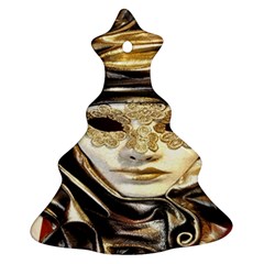 Artistic Venetian Mask Christmas Tree Ornament (two Sides) by ConteMonfrey