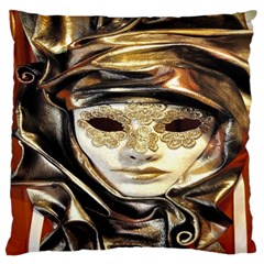 Artistic Venetian Mask Large Cushion Case (one Side) by ConteMonfrey