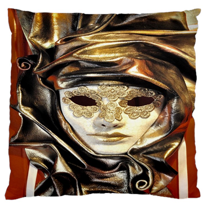 Artistic Venetian Mask Large Flano Cushion Case (One Side)