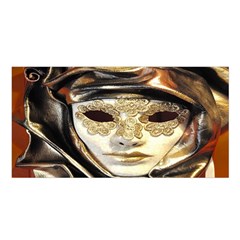 Artistic Venetian Mask Satin Shawl 45  X 80  by ConteMonfrey