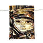 Artistic Venetian Mask  Lightweight Drawstring Pouch (XL) Front