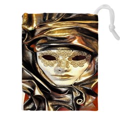 Artistic Venetian Mask Drawstring Pouch (4xl) by ConteMonfrey