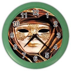 Venetian Mask Color Wall Clock by ConteMonfrey