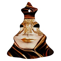 Venetian Mask Christmas Tree Ornament (two Sides) by ConteMonfrey