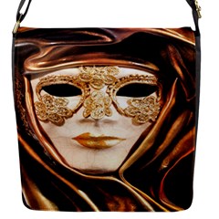 Venetian Mask Flap Closure Messenger Bag (s) by ConteMonfrey