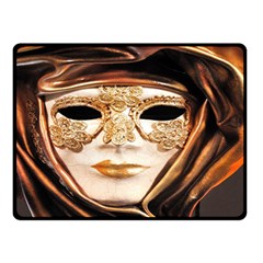 Venetian Mask Double Sided Fleece Blanket (small)  by ConteMonfrey