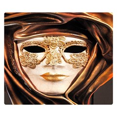 Venetian Mask Double Sided Flano Blanket (small)  by ConteMonfrey