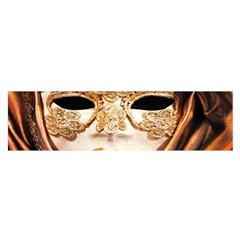 Venetian Mask Oblong Satin Scarf (16  X 60 ) by ConteMonfrey