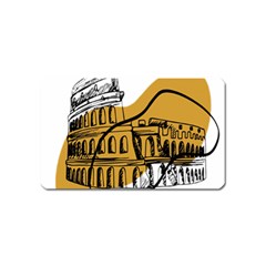 Colosseo Draw Silhouette Magnet (name Card) by ConteMonfrey