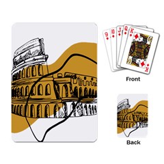 Colosseo Draw Silhouette Playing Cards Single Design (rectangle) by ConteMonfrey