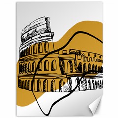 Colosseo Draw Silhouette Canvas 36  X 48  by ConteMonfrey