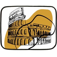 Colosseo Draw Silhouette Fleece Blanket (mini) by ConteMonfrey