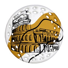 Colosseo Draw Silhouette Ornament (round Filigree) by ConteMonfrey