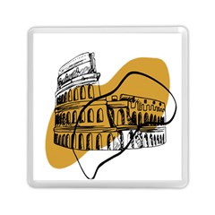 Colosseo Draw Silhouette Memory Card Reader (square) by ConteMonfrey