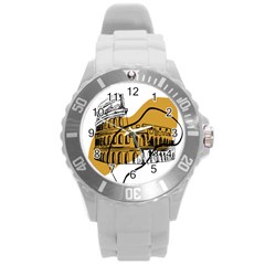 Colosseo Draw Silhouette Round Plastic Sport Watch (l) by ConteMonfrey