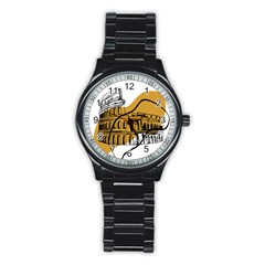 Colosseo Draw Silhouette Stainless Steel Round Watch by ConteMonfrey