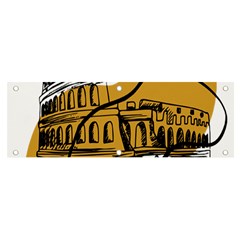 Colosseo Draw Silhouette Banner And Sign 6  X 2  by ConteMonfrey