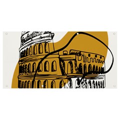 Colosseo Draw Silhouette Banner And Sign 8  X 4  by ConteMonfrey