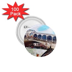 Lovely Gondola Ride - Venetian Bridge 1 75  Buttons (100 Pack)  by ConteMonfrey